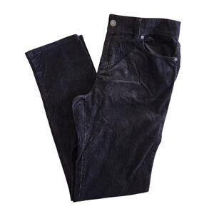 Talbots Size 6 Signature Corduroy Jeans Black Straight Soft Dress
